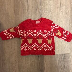 Carter's Red Reindeer Sweater